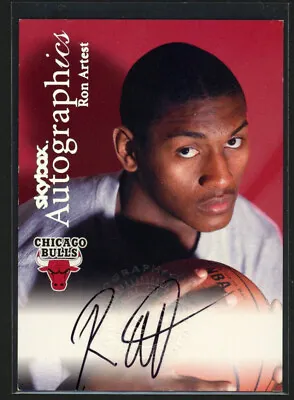 1999-00 Skybox Ron Artest Autographics On Card Auto Chicago Bulls • $29.99