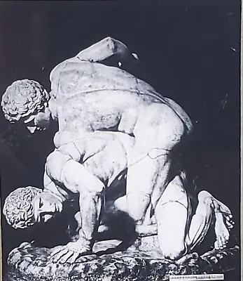 Wrestlers Greek Sculpture Uffizi Florence Magic Lantern Glass Slide • $7.95