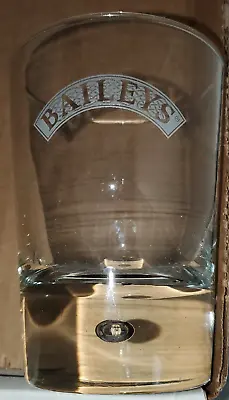 Baileys Irish Cream Liqueur Glass With Etched Logo Bubble Base Cocktail Bar • $17.80