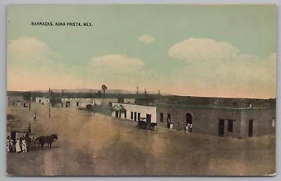 Postcard - Barracks Agna Prieta Mexico 1910s Mexican Revolution Early • $8