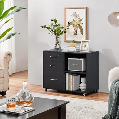 File Cabinets Filing Cabinet With 3 Drawers Printer Stand For Home/ Office Used • $49.99