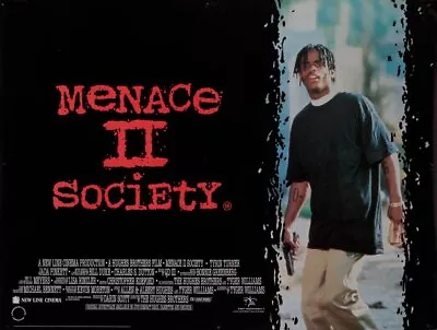 Menace II Society 1993 British Quad Poster • $100