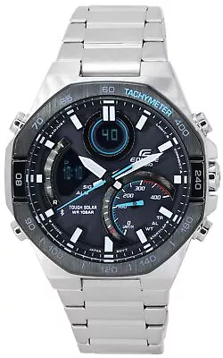 Casio Edifice Bluetooth Mobile Link Alarm Tachymeter ECB950DB-1A 100M Mens Watch • $266.30