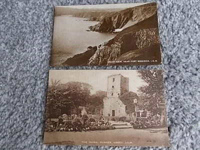 £0.99 • Buy X2 - Circa 1930,s -i.o.m Postcards-port Soderick &rushden Abbey - Unused
