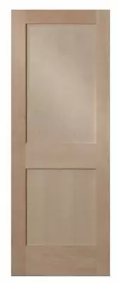 Maple 2 Panel Flat Mission / Shaker Stain Grade Solid Core Interior Wood Doors • $309