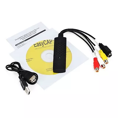 Convert VHS Tapes To Digital With USB 20 Video Capture Card And Adapter • £13.13