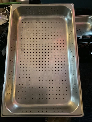 £14.99 • Buy Gastronorm Stainless Steel Drainer Bain Marie Food Pan 52 * 32 * 6