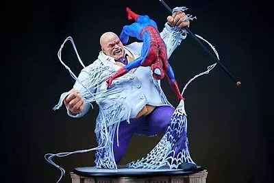 Custom Marvel 1/4 Spider-Man Vs Kingpin Figure Statue Diorama Only 50 Made! RARE • $2500