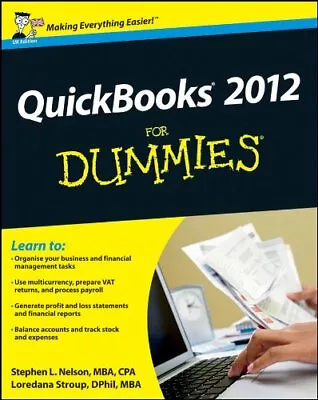 QuickBooks 2012 For Dummies UK Edition By Stroup Loredana Book The Cheap Fast • £3.77