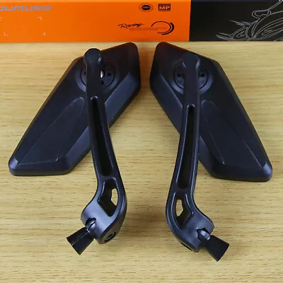 2X Motorcycle Motorbike Rear View Side Mirrors Black 8mm 10mm Fits For Honda CB • $14.88