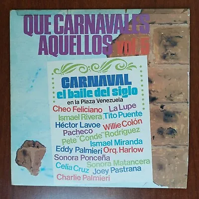 Que Carnavales Aquellos Vol. 5 [1985] Vinyl LP Jazz Cumbia Merengue Descarga • $18.98