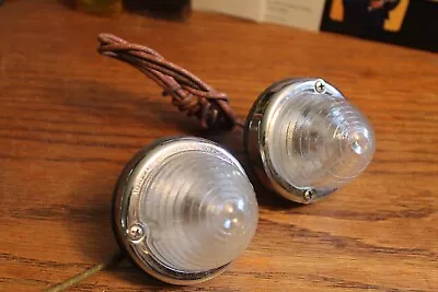 Vintage SL49 Auto Lamp Light Chicago Rat Rod Hot Rod Motorcycle Backup Lamps Pr • $50