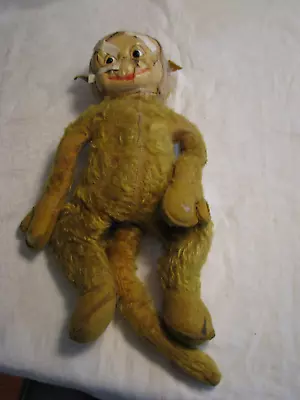 Antique Unbranded Plush 16  Monkey W/Face Damage • $22