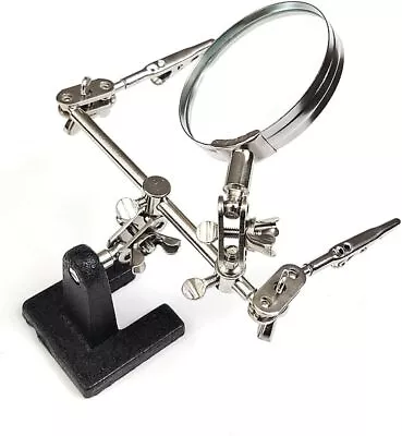 Hands Free Magnifying Glass With Crocodile Clip + 8x Lens... • £14.90