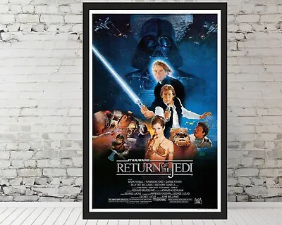 Star Wars Movie Poster Return Of The Jedi Star Wars Episode VI - 11x17  Framed • $33.90