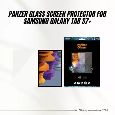 Original Genuine Panzer Glass Screen Protector For Samsung Galaxy Tab S7+ • $14.99