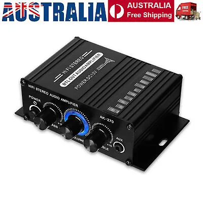 AK270 Mini Audio 2-Channel Stereo Power Amplifier Portable Sound Amplifier Car • $19.67