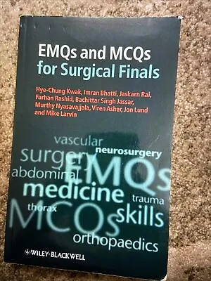 £9.50 • Buy EMQs And MCQs For Surgical Finals, By Wiley Blackwell MRCS Revison
