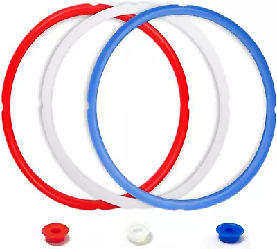 3 Pcs  Silicone Sealing Ring For Instapot - Silicone Gasket Seal Rings With 3 Co • $15.01