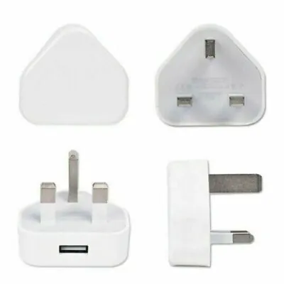  Fast Charging Plug 3 Pin USB PLUG UK FOR ALL PHONES 1A 240V • £6.40