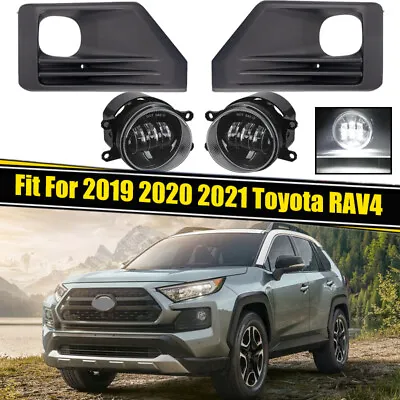 For 2019 2020 2021 Toyota Rav4 USA Adventure LED Fog Lights Lamp W/Cover Bezel • $79.99