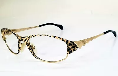 Cazal 987 529 Gold Leopard Vintage Sunglass Frame Germany • $61