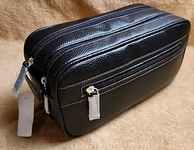 Brooks Brothers Leather Travel Toiletry Bag • $35