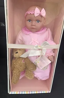 Molly P Originals Wendi 18  Baby Doll NEW In Box With Daisy Bear And Blanket • $30