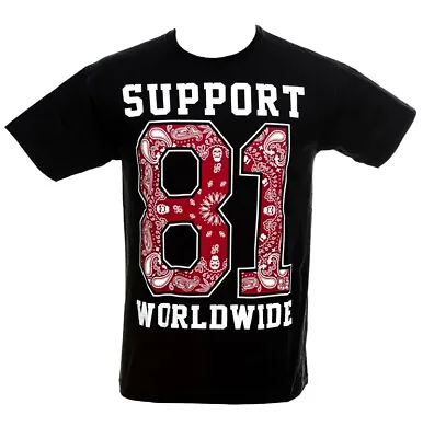 Hells Angels Support 81 T-Shirt Big Red Machine   Worldwide-Since 1948 Black • $50.50