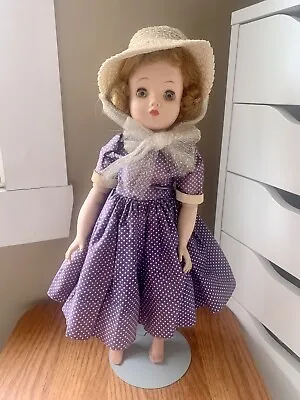 Vintage 1950s Madame Alexander ELISE DOLL W/ CISSY FACE 15  Tagged Dress • $175