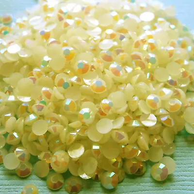 £1.85 • Buy 1000 Crystal Silver Flat Back Acrylic Rhinestones Gems Diamante 3 4mm For Craft