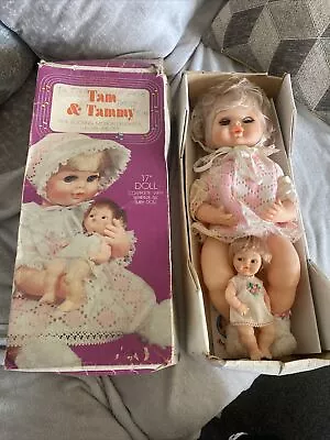 WAH SANG Vintage 17  Musical Doll Tam & Tammy Rocks Baby Open/Close Eyes VGC • £24.99