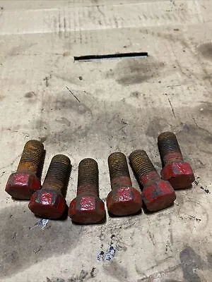 Farmall Super A Tractor Set Of 6 Rear Pressed Steel Wheel Bolts A B C 100 140 • $17