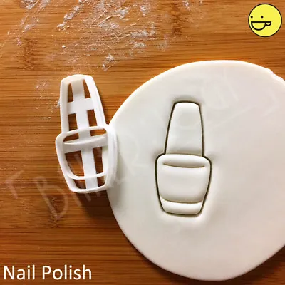 Nail Polish Cookie Cutter | Hens Party Beauty Cosmetic Manicure Princess Biscuit • £7.01