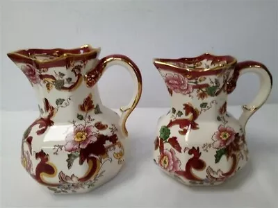 Masons Ironstone Red 'Mandalay' Jugs X 2 - 14cm & 16cm • £9.99