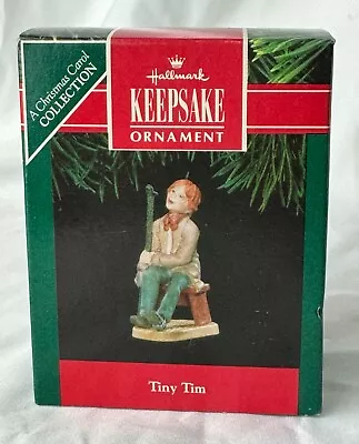 1991 TINY TIM Hallmark Keepsake Ornament DICKENS A Christmas Carol NIB • $21.99