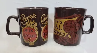 Vintage Cadburys Drinking Milk Chocolate Mugs Kiln Craft 1979 • $19