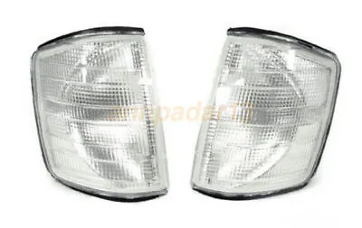 190E Clear W201 Corner Lights 84-93 Signal Light 190D USA Mercedes Benz One Pair • $51.11