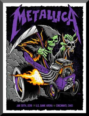 £149.28 • Buy NEW Black Market Art Company METALLICA CONCERT CANVAS GICLEE PRINTS MADE IN USA