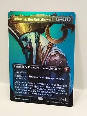 1x TEXTURED FOIL Mikaeus The Unhallowed NM Commander Masters (CMM) Magic MtG • $29.95