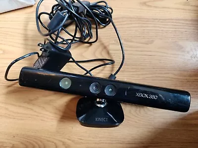 Xbox 360 S Kinect Sensor Black Complete With Power AC Adapter Microsoft Works • $17.99