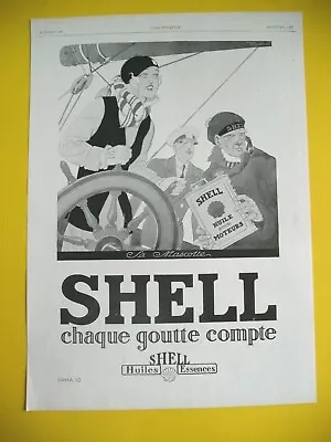 Shell Oil Mascot Mascot Illustrator RenÉ Vincent 1929 Press Release • $3.20
