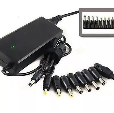 Universal Mains AC DC Power Adaptor Supply Plug Charger 3v 4.5v 5v 6v 9v 12v NEW • £5.49