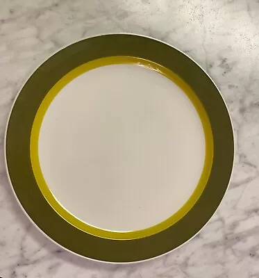 Claridge Primavera Green Plate Large Ironstone 12.5 In Made In Japan Vintage • $22