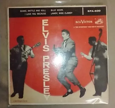 *Extremely Rare Cover* Elvis - EPA 830 RCA Victor - Vinyl Is VG+ • $249