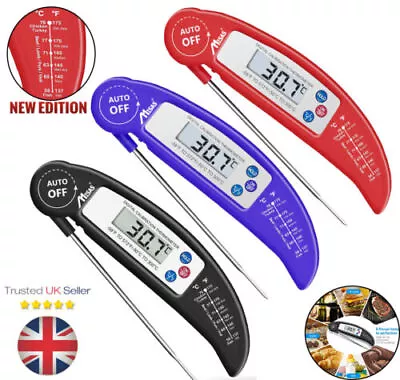 Digital Food Thermometer Probe Cooking Meat Temperature BBQ Kitchen Turkey Jam • £4.80