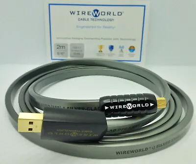 $199.99 • Buy WireWorld Silver Starlight 7 USB A To Mini-B 2 Meter