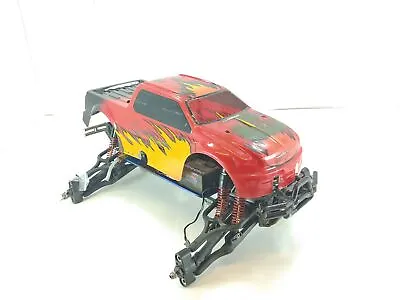 Vintage Traxxas T-Maxx Classic 1/8 Monster Truck Roller Slider Chassis W/ Body U • $146.49