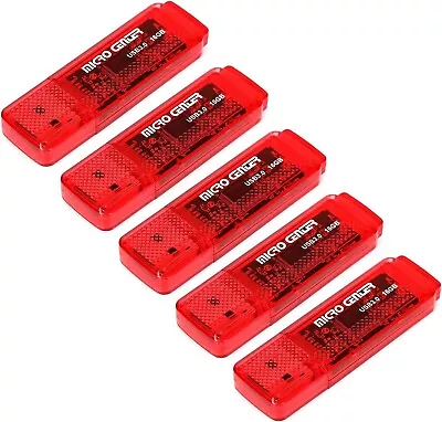 Micro Center SuperSpeed 5 Pack 16GB USB 3.0 Flash Drive Gum Size Memory Stick • $28.10