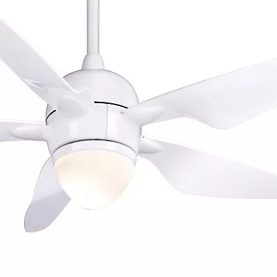 Hunter Fan 47 In Traditional Snow White Ceiling Fan With Light Kit And 5 Blades • $81.22